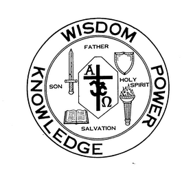 WISDOM KNOWLEDGE POWER FATHER SON HOLY SPIRT SALVATION logo