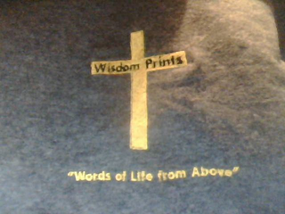 WISDOM PRINTS WORDS OF LIFE FROM ABOVE logo