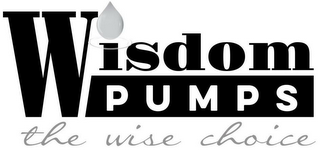 WISDOM PUMPS THE WISE CHOICE logo