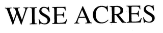 WISE ACRES logo