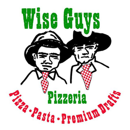 ·WISE GUYS PIZZERIA PIZZA·PASTA·PREMIUM DRAFTS logo