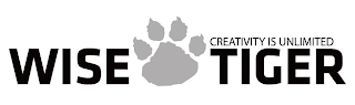 WISE TIGER CREATIVITY IS UNLIMITED logo