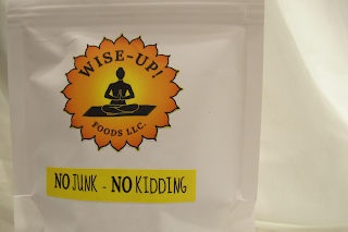 WISE-UP FOOD LLC. NO JUNK-NO KIDDING logo