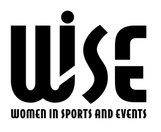 WISE WOMEN IN SPORTS AND EVENTS logo