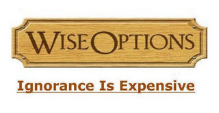 WISEOPTIONS IGNORANCE IS EXPENSIVE logo
