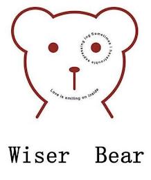 WISER BEAR SOMETIMES I HAVETROUBLE EXPRESSING ING LOVE IS SMILING ON INSIDE logo