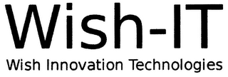 WISH-IT WISH INNOVATION TECHNOLOGIES logo