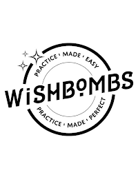 WISHBOMBS PRACTICE MADE EASY PRACTICE MADE PERFECT logo