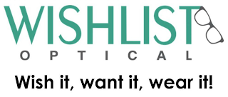 WISHLIST  OPTICAL WISH IT, WANT IT, WEAR IT! logo