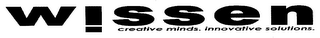 WISSEN CREATIVE MINDS. INNOVATIVE SOLUTIONS. logo