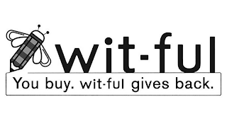 WIT-FUL YOU BUY. WIT-FUL GIVES BACK. logo