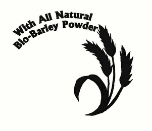 WITH ALL NATURAL BIO-BARLEY POWDER logo