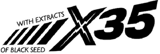 WITH EXTRACTS OF BLACK SEED X35 logo