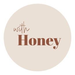 WITH HONEY logo