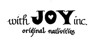 WITH JOY INC. ORIGINAL NATIVITIES logo