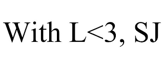WITH L<3, SJ logo