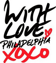 WITH LOVE PHILADELPHIA XOXO logo