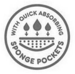 WITH QUICK ABSORBING SPONGE POCKETS logo