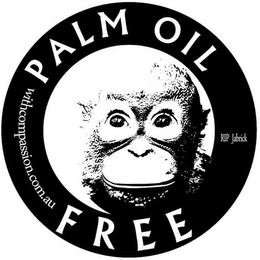 WITHCOMPASSION.COM.AU PALM OIL FREE RIPJABRICK logo