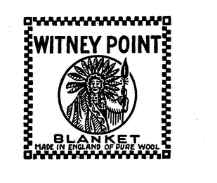 WITNEY POINT BLANKET MADE IN ENGLAND OF PURE WOOL logo