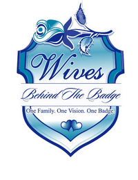 WIVES BEHIND THE BADGE ONE FAMILY. ONE VISION. ONE BADGE. logo
