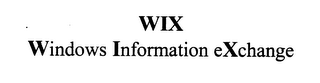 WIX WINDOWS INFORMATION EXCHANGE logo