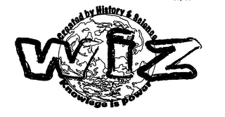 WIZ CREATED BY HISTORY & SCIENCE KNOWLEGE IS POWER logo