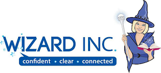 WIZARD INC CONFIDENT CLEAR CONNECTED logo