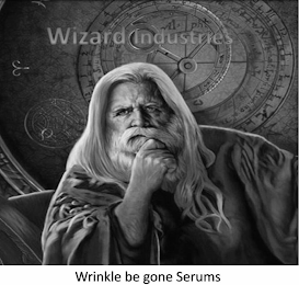 WIZARD INDUSTRIES WRIKLE BE GONE SERUMS logo