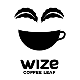 WIZE COFFEE LEAF logo