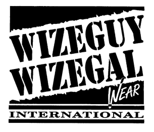 WIZEGUY WIZEGAL WEAR INTERNATIONAL logo