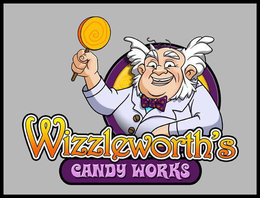 WIZZLEWORTH'S CANDY WORKS logo