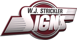W.J. STRICKLER SIGNS logo
