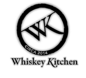 WK CIRCA 2014 WHISKEY KITCHEN logo
