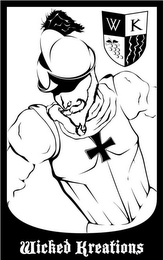 WK WICKED KREATIONS logo