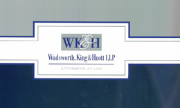 WK&H WADSWORTH, KING & HUOTT LLP ATTORNEYS AT LAW logo