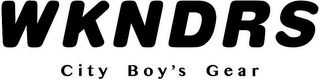 WKNDRS CITY BOY'S GEAR logo