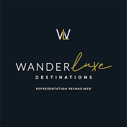 WL WANDERLUXE DESTINATIONS REPRESENTATION REIMAGINED logo