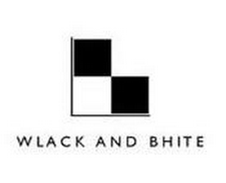 WLACK AND BHITE logo