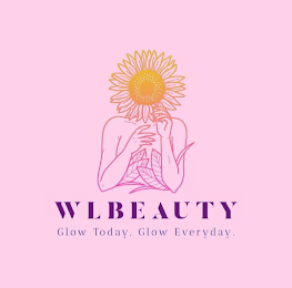 WLBEAUTY GLOW TODAY, GLOW EVERYDAY. logo
