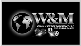 W&LM FAMILY ENTERTAINMENT LLC THE BOARD GAMES logo