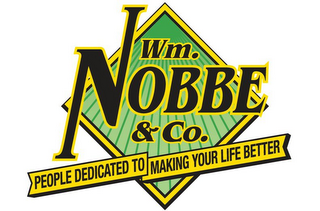 WM. NOBBE & CO. PEOPLE DEDICATED TO MAKING YOUR LIFE BETTER logo