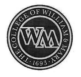 WM · THE COLLEGE OF WILLIAM & MARY · 1693 logo