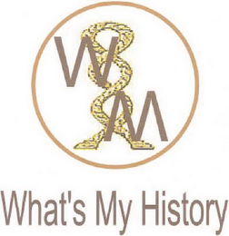 WM WHAT'S MY HISTORY logo