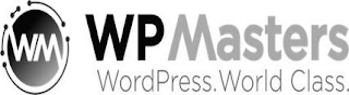 WM WP MASTERS WORDPRESS. WORLD CLASS. logo