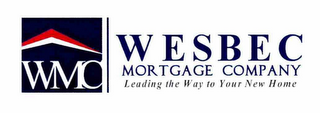 WMC WESBEC MORTGAGE COMPANY LEADING THE WAY TO YOUR NEW HOME logo
