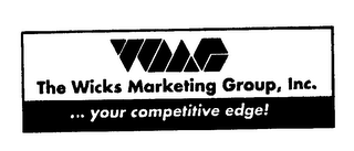 WMG THE WICKS MARKETING GROUP, INC. ...YOUR COMPETITIVE EDGE! logo