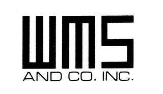 WMS AND CO. INC. logo