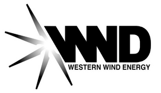 WND WESTERN WIND ENERGY logo