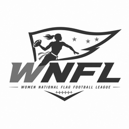 WNFL WOMEN NATIONAL FLAG FOOTBALL LEAGUE logo